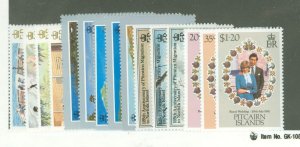 Pitcairn Islands #192a/208  Single (Complete Set)