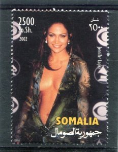 Somalia 2002 JENNIFER LOPEZ set 1 value Perforated Mint (NH)