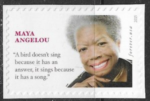 US ~ Scott # 4979 ~ Used on paper ~ Maya Angelou - Uncancelled