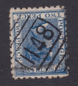 NEW SOUTH WALES,  1148 , RRRR, BOURKE STREET, REDFERN, c1882 2d. Blue.