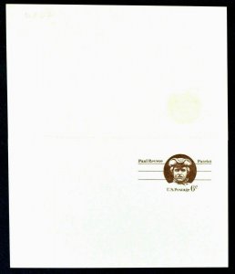 1971 US Sc. #UY22 mint 6 cent postal reply card, unfolded, very good shape