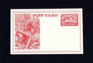 GERALD KING 'SNARK ISLAND' FANTASY POSTAL STATIONERY POSTCARD