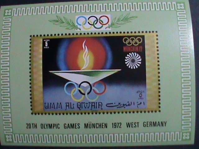 ​UMM-AL-QIWAIN-1972- 20TH OLYMPIC GAMES MUNCHEN'72-WEST GERMANY MNH S/S-VF