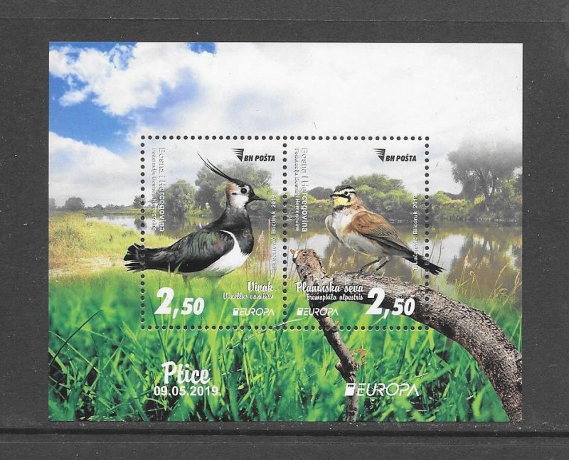 BIRDS - BOSNIA (MUS) #817a  EUROPA 2019   MNH