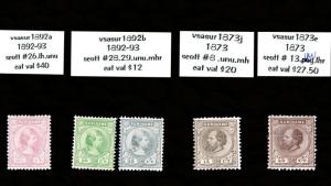 VINTAGE: SURINAM ASSORTMENT USD,OG,NH SCOTT  $514 EST LOT # 1600