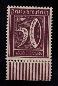 Germany Scott 167 MNH** stamp with wrinkled bottom selvage