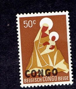 CONGO SCOTT#353 1960 CHRISTMAS MADONNA & CHILD OVERPRINTED - MNH