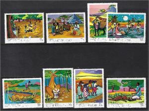 Guinea set   Scott #504-11 Mint Never Hinged
