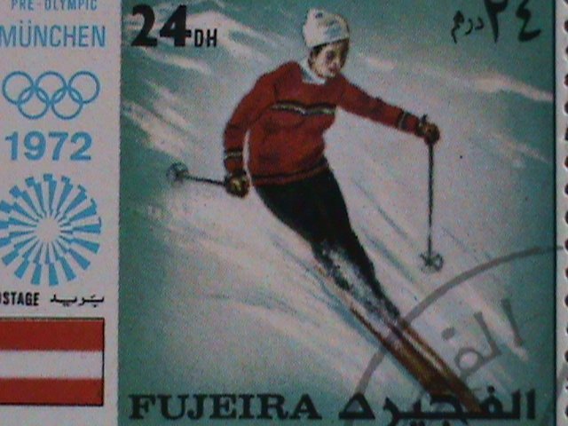 ​FUJEIRA STAMP-1972 OLYMPIC GAMES MUNICH'72 - CTO COMPLETE-LARGE SET SHEET VF