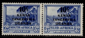 KENYA UGANDA TANGANYIKA GVI SG152, 10c on 3d ultramarine, M MINT.