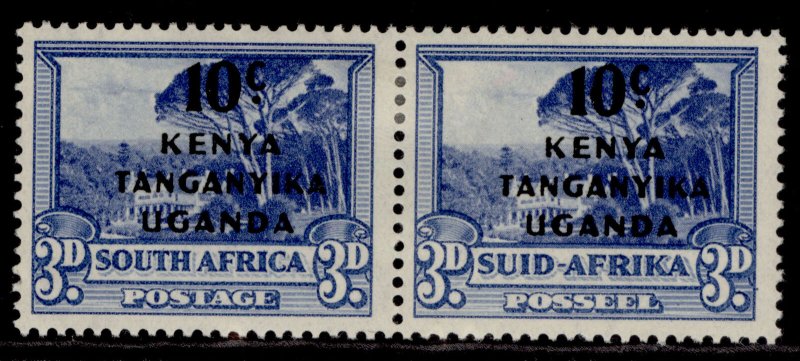 KENYA UGANDA TANGANYIKA GVI SG152, 10c on 3d ultramarine, M MINT.