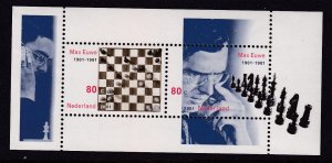 Netherlands 1068 Chess Souvenir Sheet MNH VF