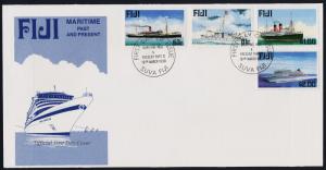 Fiji 843-7 on FDC's - Ships