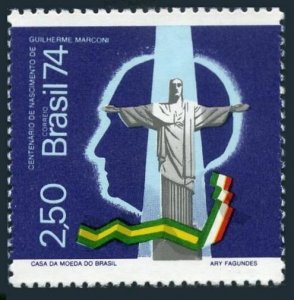 Brazil 1342, MNH. Mi 1430. Guglielmo Marconi, Italian physicist, inventor, 1974.