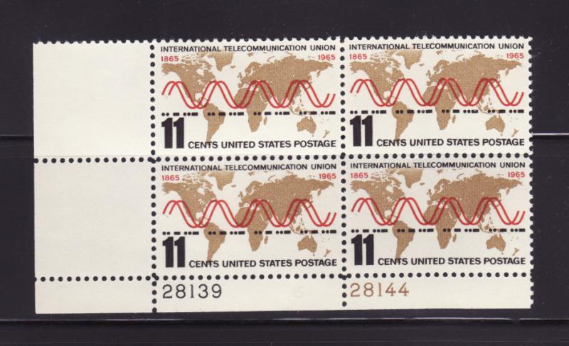 United States 1274 Plate Block Set MNH ITU (B)