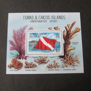 Turks and Caicos Islands 1981 Sc 495 underwater spot MNH OurRef.#z10491