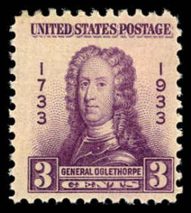 US Sc 726 MH - 1933 3¢ Gen. James Oglethorpe