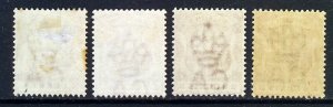 MAURITIUS Queen Victoria 1895-9 Arms Wmk Crown CA Part Set SG 127 to SG 130 MINT