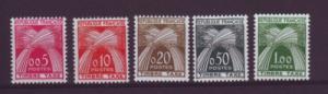 France ScJ93-7 1960 Postage due stamps NH