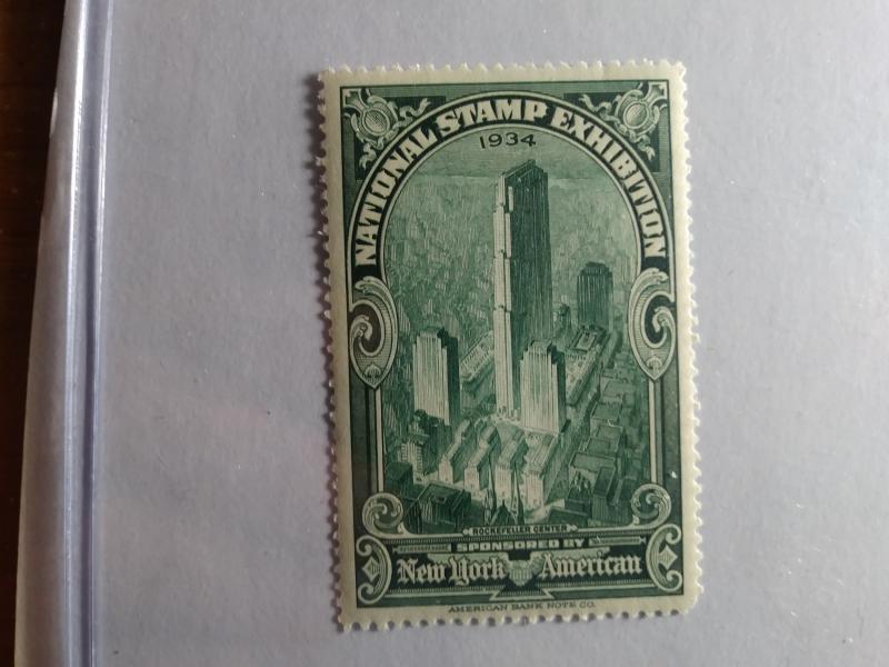 1934 NEW YORK PHILATELIC EXHIBITION NEVER HINGED SINGLE GEM !!!INTERESTING !