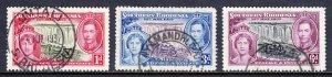 Southern Rhodesia - Scott #38//41 - Used - Short set, sh. perfs #40 - SCV $13