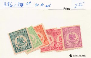 MEXICO  386-91   MLH   90-91 MNH