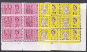 Sg 634p -635p 1963 Freedom from hunger phos cyl blck with NB right U/M