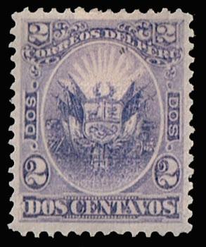 Peru - 1874 - Scott # 22 - MH