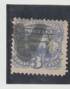 US Scott #114 Used with VI  Fancy Cancel Locomotive