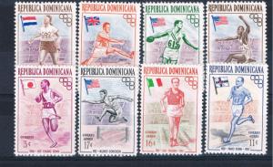 Dominican Republic 474-78;C97-99 MNH set Winners 1956 Olympics  (D0040)