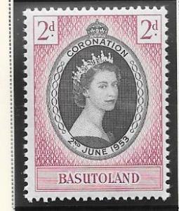 Basutoland  #45  1953 Coronation Queen Elizabeth   (MNH) CV 0.50