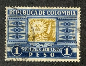 Colombia, Scott #C107, Used