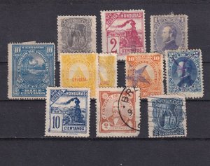 SA20h Honduras 1890's selection of used stamps