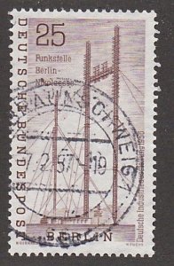 Germany - Berlin # 9N143, Radio Station & Towers, Used, 1/2 Cat.