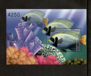 Micronesia 2000 - Marine Life Coral Fish - Souvenir Stamp Sheet Scott #402 - MNH