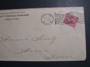 ​UNITED STATES-1894 SC#249 129 YEARS OLD-WASHINGTON COVER-FANCY CANCEL VF RARE