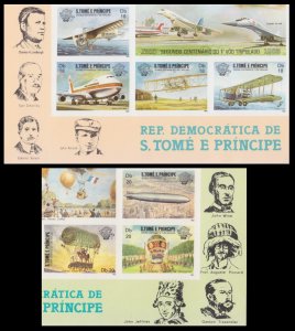 1982 Sao Tome and Principe  830b-836b 200 Years of Aviation History 50,00 €