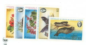 Antigua #658-661 Mint (NH) Single (Complete Set) (Fauna) (Flora)