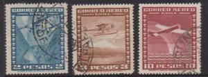 Chile Sc#C40,C41,C46 Used