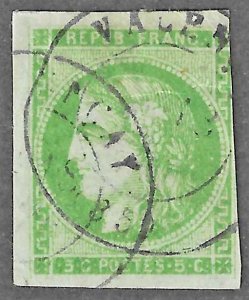 France (1870) - Scott # 41a,  Used