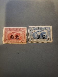 Stamps Australia Scott #01-2 used