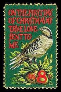 PCBstamps   US #1445 8c Christmas, Partridge, MNH, (15)