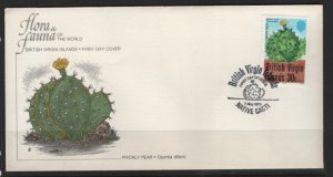 British Virgin Islands  Sc 354 Prickly Pear Cactus L457