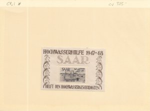 Germany: Saar SC # CB1 MH S/S (56945)