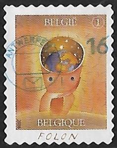 Belgium # 2476 - Art by Folon - A World - Used