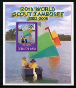 SIERRA LEONE 2002/03 20th WORLD JAMBOREE BOY SCOUT IMPERF SOUVENIR SHEET MINT NH