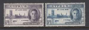 Cyprus 156-157 MNH VF