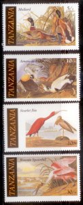 Tanzania 1986 SC# 306-9 Birds MNH-OG E32