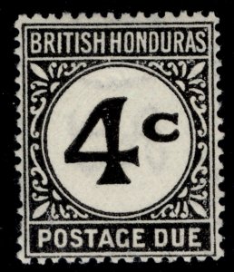 BRITISH HONDURAS QEII SG D3, 4c black, M MINT.