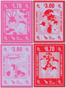New Zealand 2022 MNH Stamps Year of the Rabbit Chinese New Year Zodiac